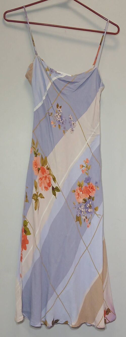 Rouje paris womens 6 square neck midi slip dress lavender resort fairy dainty 38